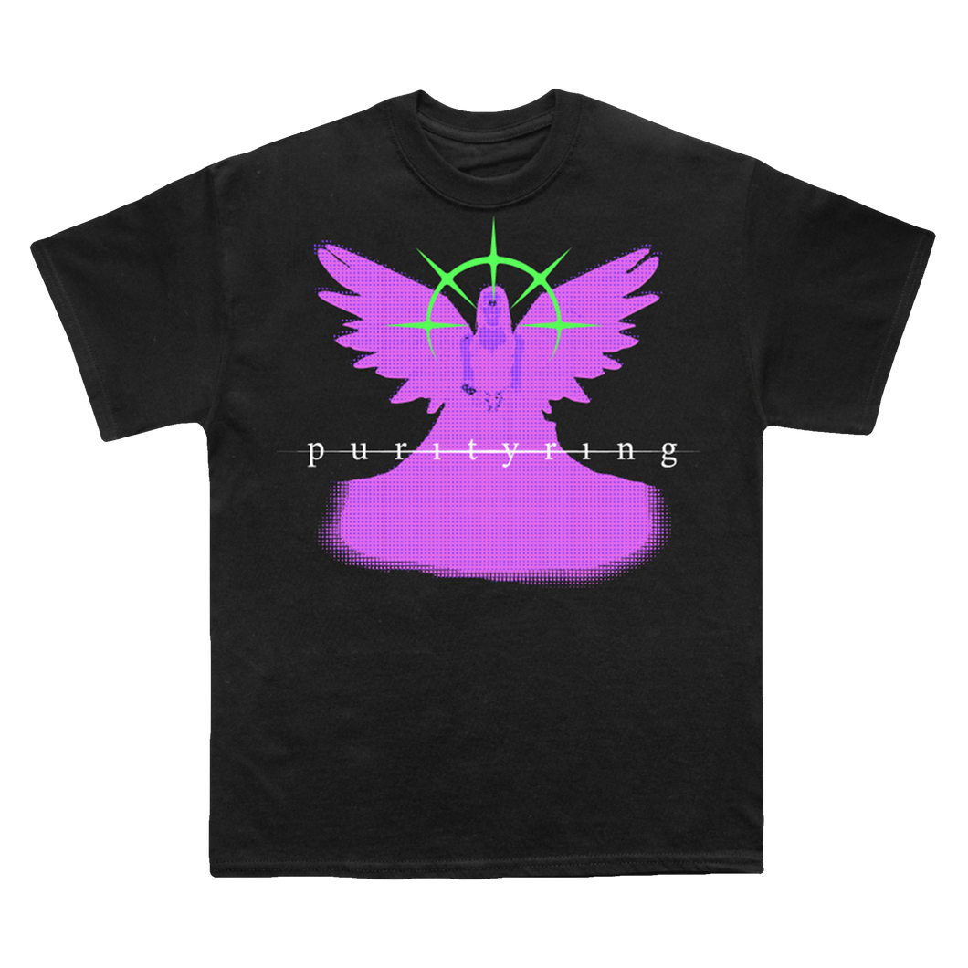 Pink Angel Tee - Black